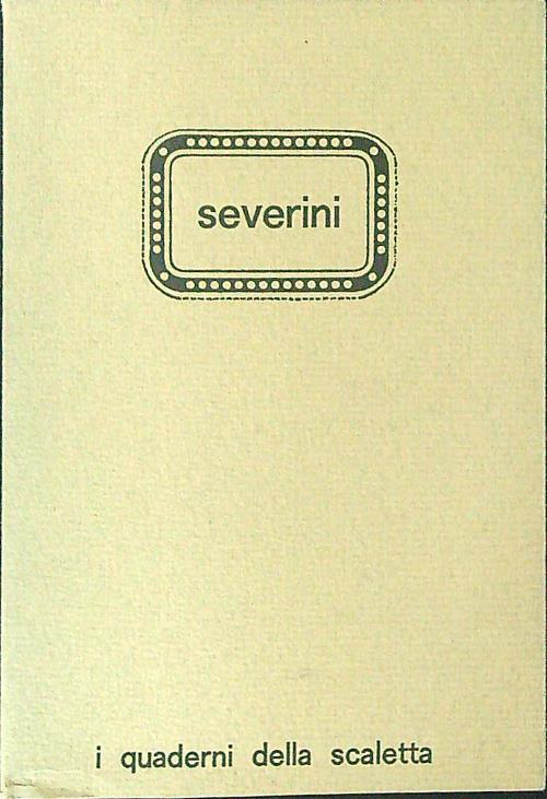 Severini - copertina