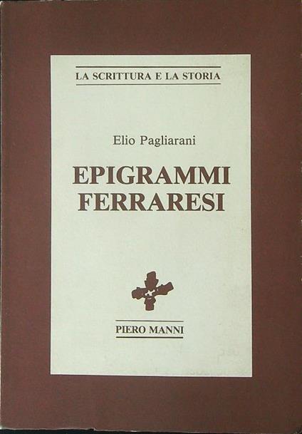Epigrammi Ferraresi - Elio Pagliarani - copertina
