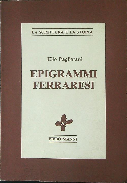 Epigrammi Ferraresi - Elio Pagliarani - copertina