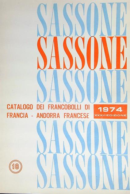 Sassone catalogo 1974 - copertina