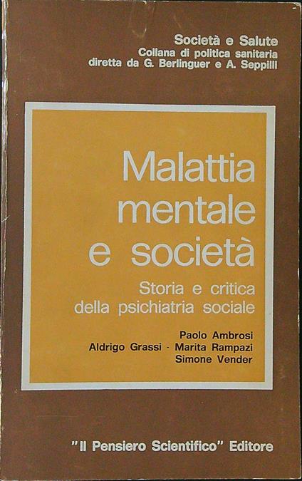 Malattia mentale e società - copertina