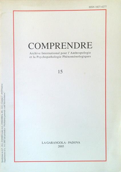 Comprendre 15/2005 - copertina