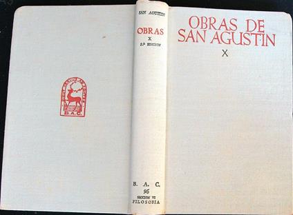 Obras de San Augustin X - copertina