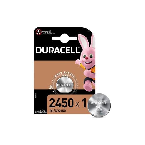 Duracell - 2450 - Batteria Bottone al litio CR2450 3V