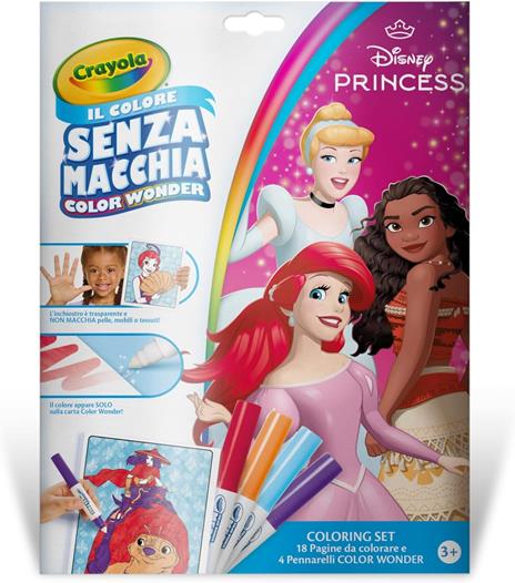 Color Wonder - Disney Princess Set con 18 Pagine 4 Pennarelli  Disegni da colorare - 3