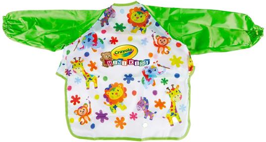 CRAYOLA- Grembiulino a Maniche Lunghe per Proteggere I Vestiti, età da 12 Mesi, Peso Fino a 17 kg, per Asilo e Tempo Libero, 25-3940