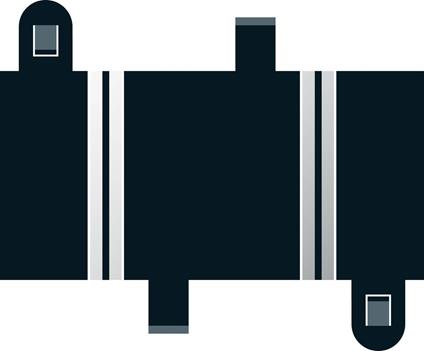 Short Straight 78 Mm X 2