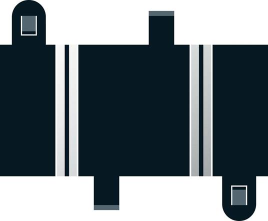 Short Straight 78 Mm X 2