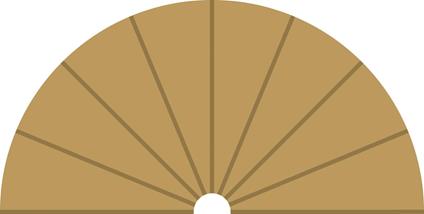 Radius 1 Curve Inner Borders 180O X 2