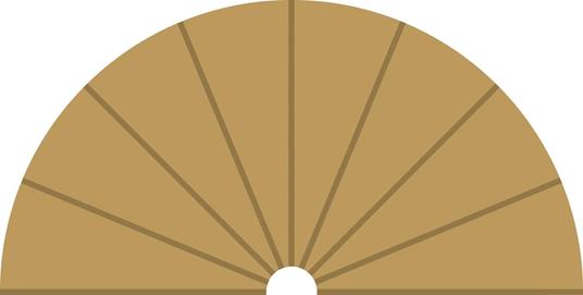 Radius 1 Curve Inner Borders 180O X 2