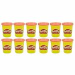 Play-Doh - 12 Vasetti Rossi di pasta da modellare