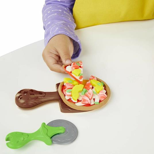 Play-Doh Kitchen Creations - La Pizzeria, playset con 5 vasetti di pasta da modellare - 4