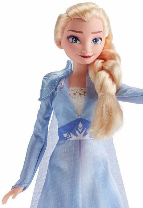 Frozen 2. Elsa (Fashion Doll con capelli lunghi e abito blu, ispirata al film Diensy Frozen 2) - 4
