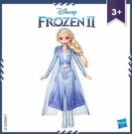 Frozen 2. Elsa (Fashion Doll con capelli lunghi e abito blu, ispirata al film Diensy Frozen 2) - 6