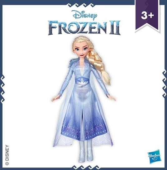 Frozen 2. Elsa (Fashion Doll con capelli lunghi e abito blu, ispirata al film Diensy Frozen 2) - 6
