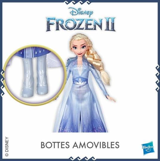 Frozen 2. Elsa (Fashion Doll con capelli lunghi e abito blu, ispirata al film Diensy Frozen 2) - 8
