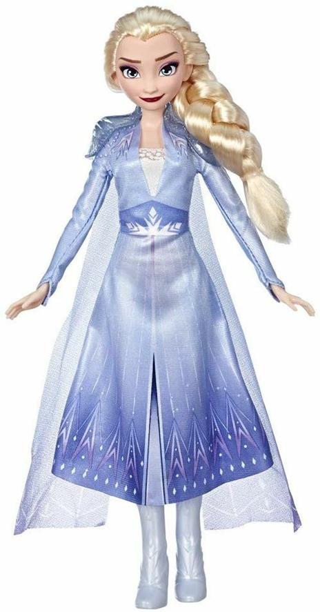 Frozen 2. Elsa (Fashion Doll con capelli lunghi e abito blu, ispirata al film Diensy Frozen 2) - 5