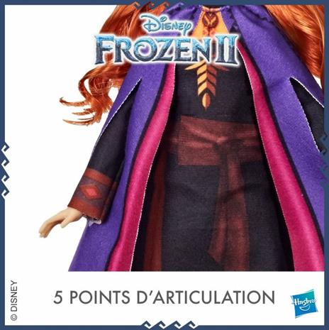 Frozen 2. Anna (Fashion Doll con capelli lunghi e abito blu, ispirata al film Disney Frozen 2) - 6