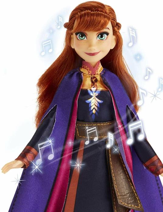 Frozen 2. Anna cantante (bambola elettronica con abito viola, ispirato al film Disney Frozen 2) - 4
