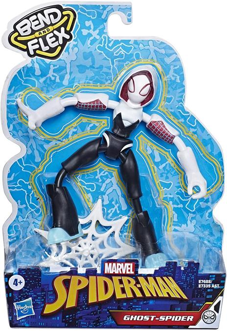 Spider-Man. Ghost-Spider Bend and Flex (Action Figure Flessibile 15cm)