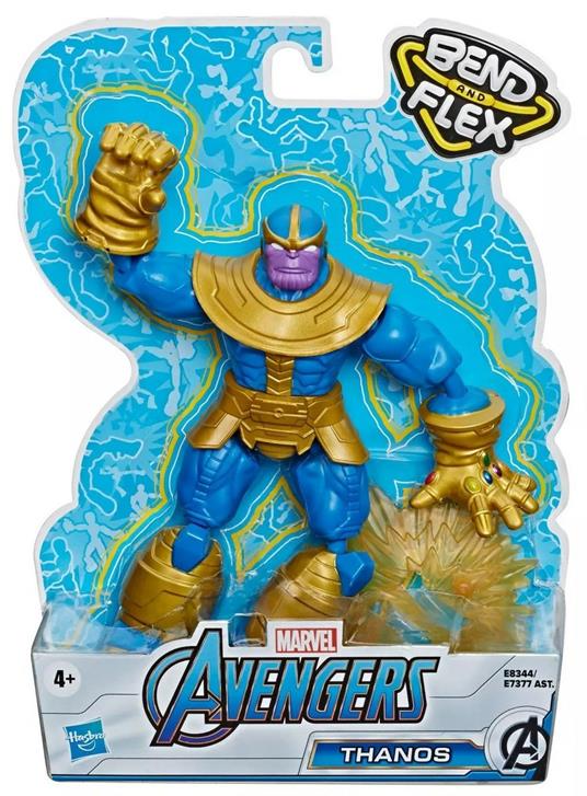 Avengers. Thanos Bend and Flex (Action Figure Flessibile 15cm)