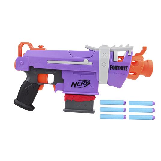 Nerf Fortnite. SMG-E (Blaster motorizzato con clip di 6 dardi, include 6 dardi ufficiali Nerf Elite) - 4