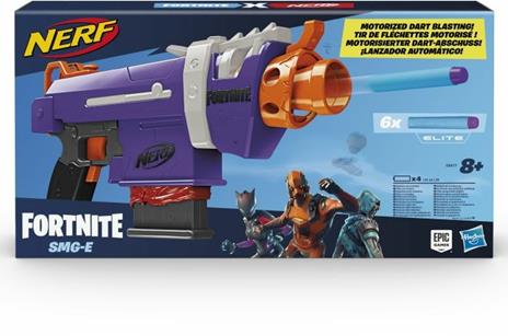 Nerf Fortnite. SMG-E (Blaster motorizzato con clip di 6 dardi, include 6 dardi ufficiali Nerf Elite) - 11