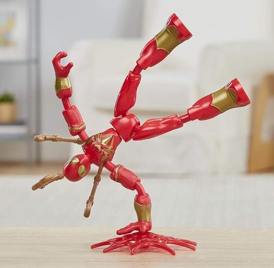 Spider-Man. Iron Spider Bend and Flex (Action Figure Flessibile 15cm) - 4