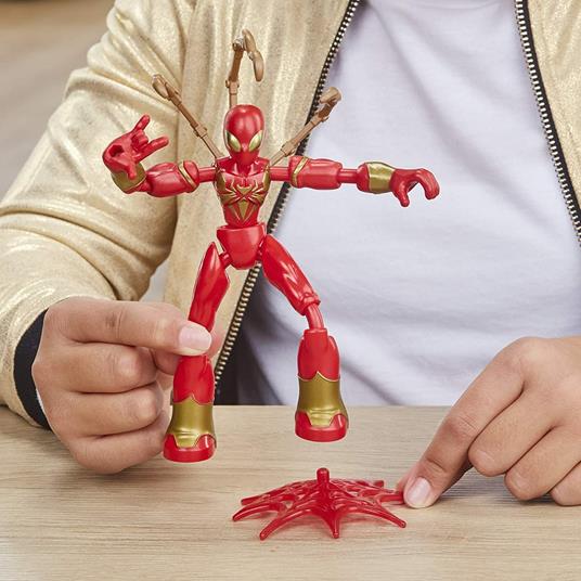 Spider-Man. Iron Spider Bend and Flex (Action Figure Flessibile 15cm) - 5
