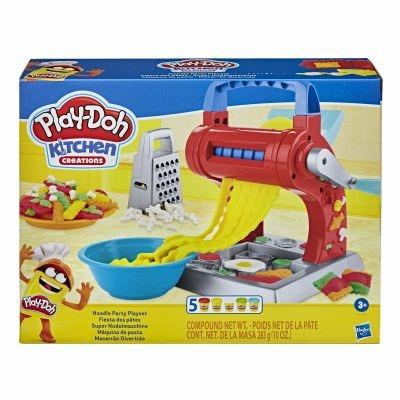 Play-Doh Kitchen Creations - Set per la Pasta, playset con 5 vasetti di pasta da modellare - 3