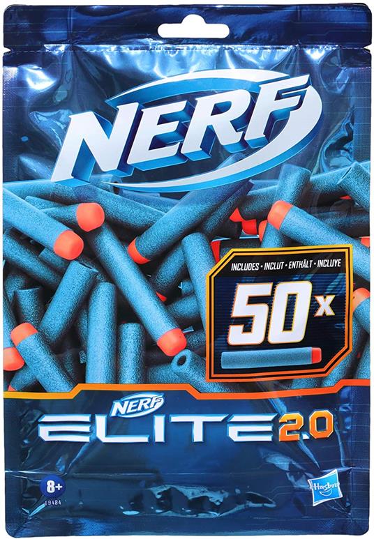 Nerf Elite 2.0 - Confezione ricarica 50 dardi - Include 50 dardi Nerf Elite 2.0 ufficiali