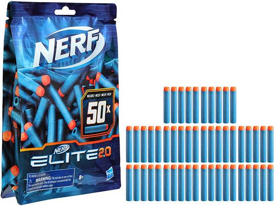 Nerf Elite 2.0 - Confezione ricarica 50 dardi - Include 50 dardi Nerf Elite 2.0 ufficiali - 5