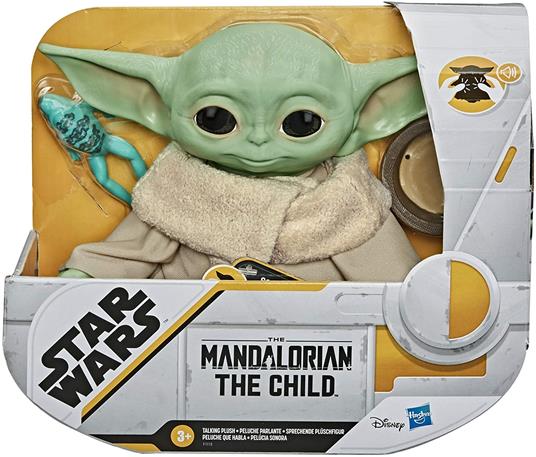 Hasbro Star Wars - The Child (Peluche con suoni ed accessori tipici del personaggio conosciuto anche come Baby Yoda
