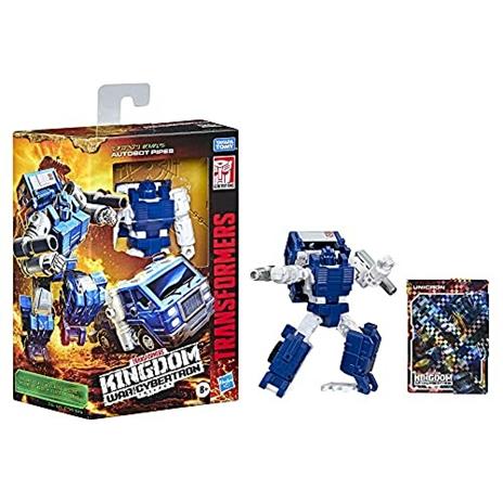 Hasbro Transformers Toys Generations War for Cybertron: Kingdom Deluxe, Pipes, action figure da 14 cm - 3