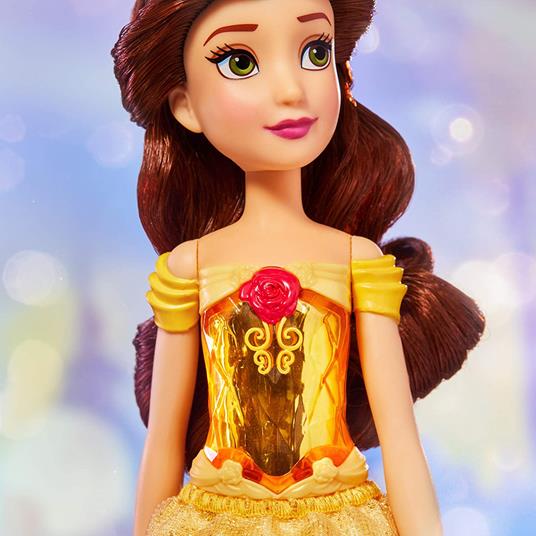Hasbro Disney Princess Royal Shimmer - Bambola di Belle, fashion doll con gonna e accessori - 4