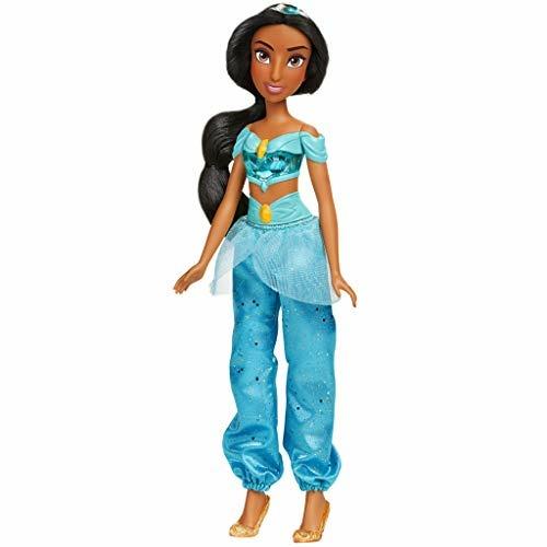 Hasbro Disney Princess Royal Shimmer - bambola di Jasmine, fashion doll con gonna e accessori
