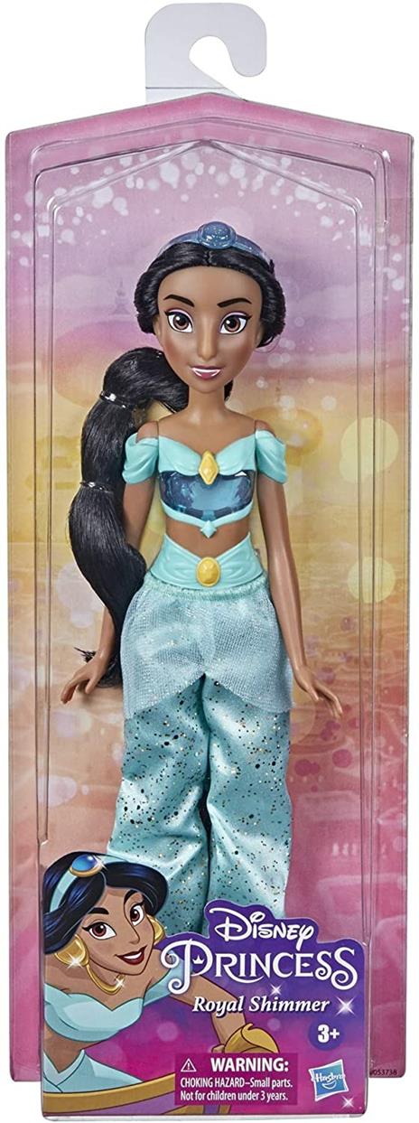 Hasbro Disney Princess Royal Shimmer - bambola di Jasmine, fashion doll con gonna e accessori - 2