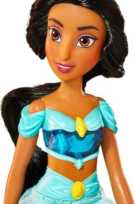 Hasbro Disney Princess Royal Shimmer - bambola di Jasmine, fashion doll con gonna e accessori - 3
