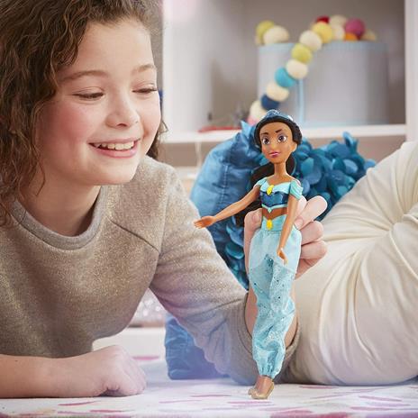 Hasbro Disney Princess Royal Shimmer - bambola di Jasmine, fashion doll con gonna e accessori - 4