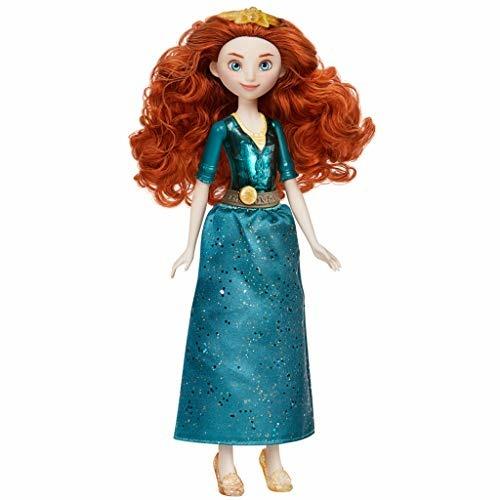 Hasbro Disney Princess Royal Shimmer - bambola di Merida, fashion doll con gonna e accessori