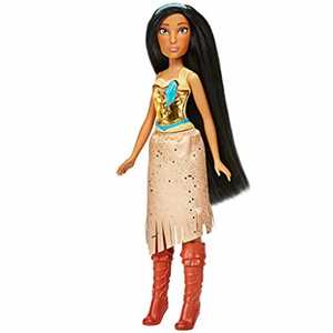 Giocattolo Hasbro Disney Princess Royal Shimmer - bambola di Pocahontas, fashion doll con gonna e accessori Hasbro