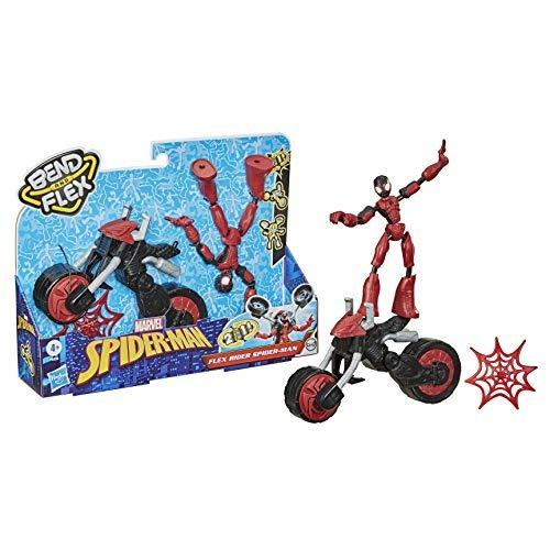Spiderman Bend And Flex Figures Spiderman Con Veicolo Snodabile - 3