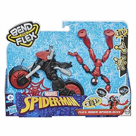 Spiderman Bend And Flex Figures Spiderman Con Veicolo Snodabile - 4
