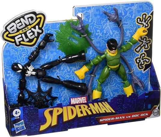 Spiderman Bend And Flex Figures Dual Pack Personaggi Snodabili. Spiderman Vs Doc Ock