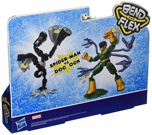 Spiderman Bend And Flex Figures Dual Pack Personaggi Snodabili. Spiderman Vs Doc Ock - 3