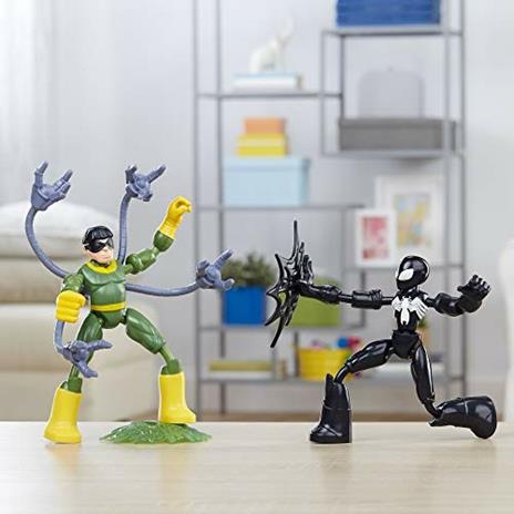 Spiderman Bend And Flex Figures Dual Pack Personaggi Snodabili. Spiderman Vs Doc Ock - 4