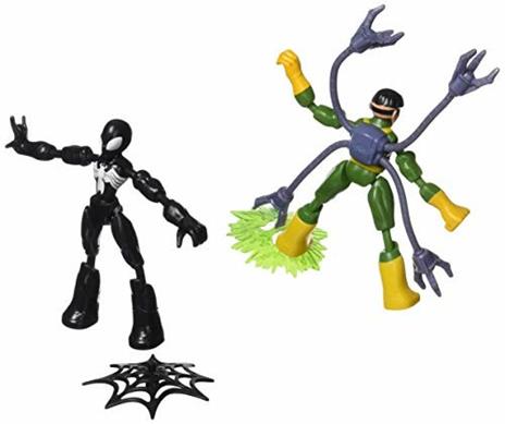 Spiderman Bend And Flex Figures Dual Pack Personaggi Snodabili. Spiderman Vs Doc Ock - 5