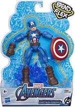 Avengers Bend and Flex. Personaggi Snodabili 15 cm. Captain America