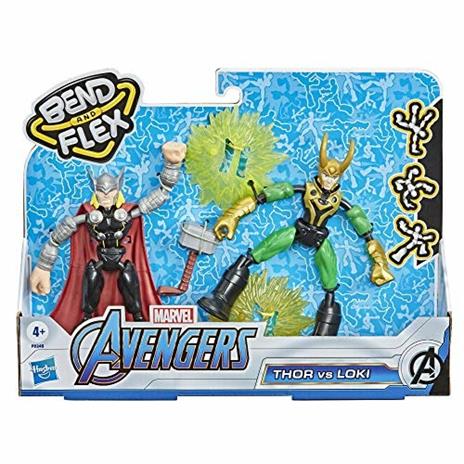 Avengers Bend And Flex Dual Pack Personaggi Snodabili. Thor Vs Loki - 2