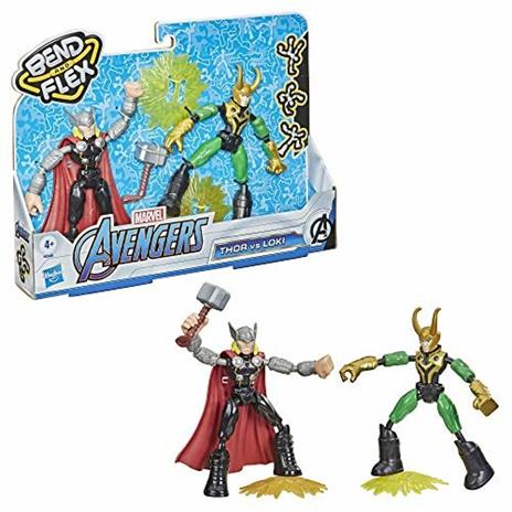 Avengers Bend And Flex Dual Pack Personaggi Snodabili. Thor Vs Loki - 3
